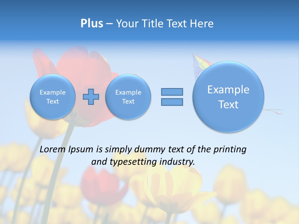 Freedom Gardening Flower PowerPoint Template