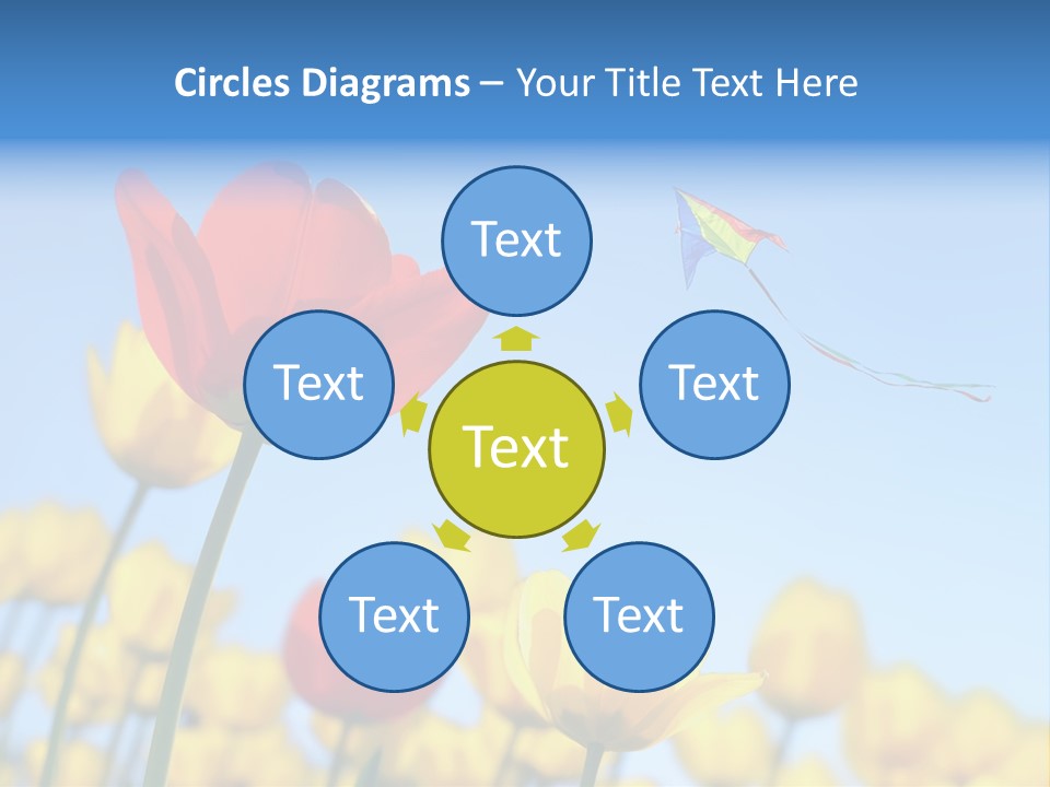 Freedom Gardening Flower PowerPoint Template