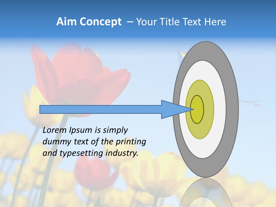 Freedom Gardening Flower PowerPoint Template