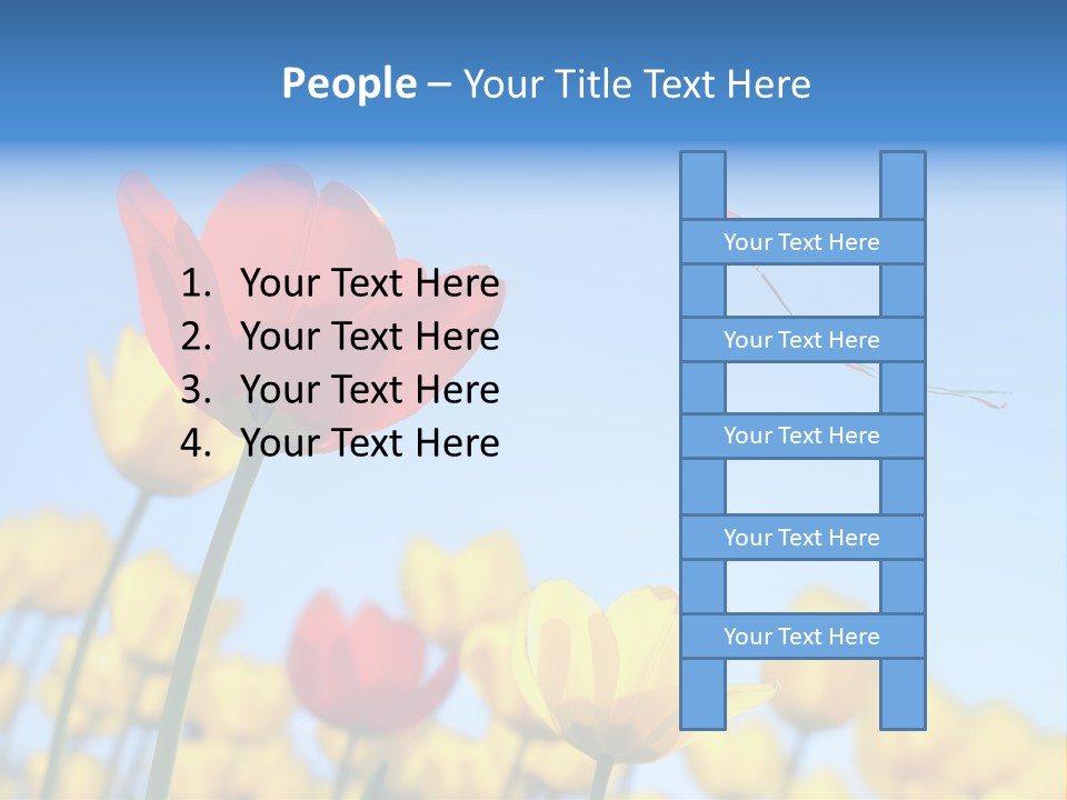 Freedom Gardening Flower PowerPoint Template