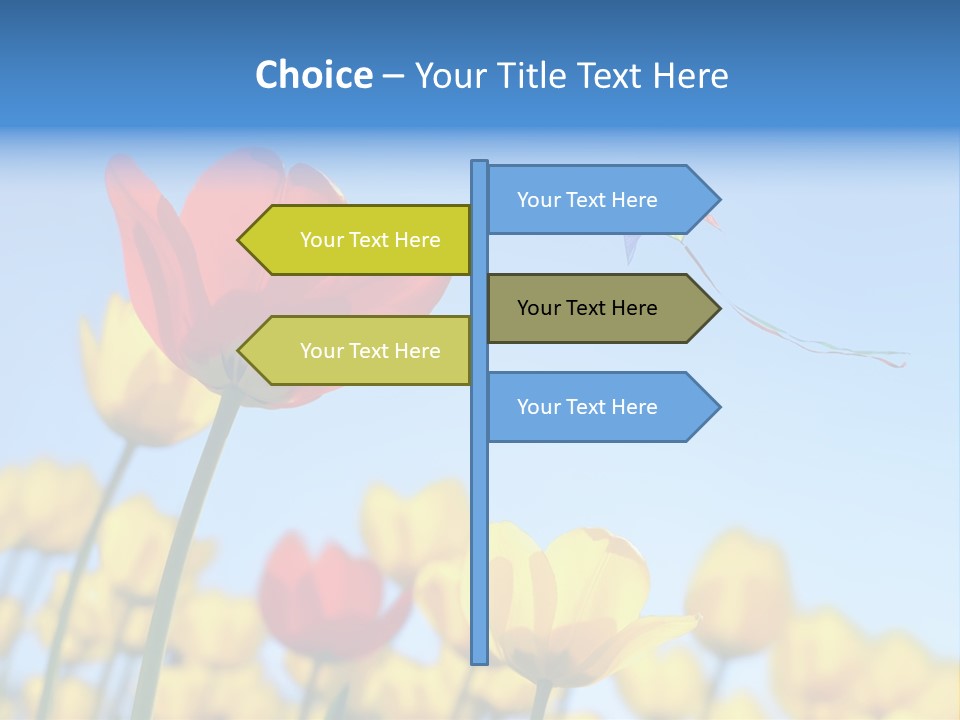 Freedom Gardening Flower PowerPoint Template