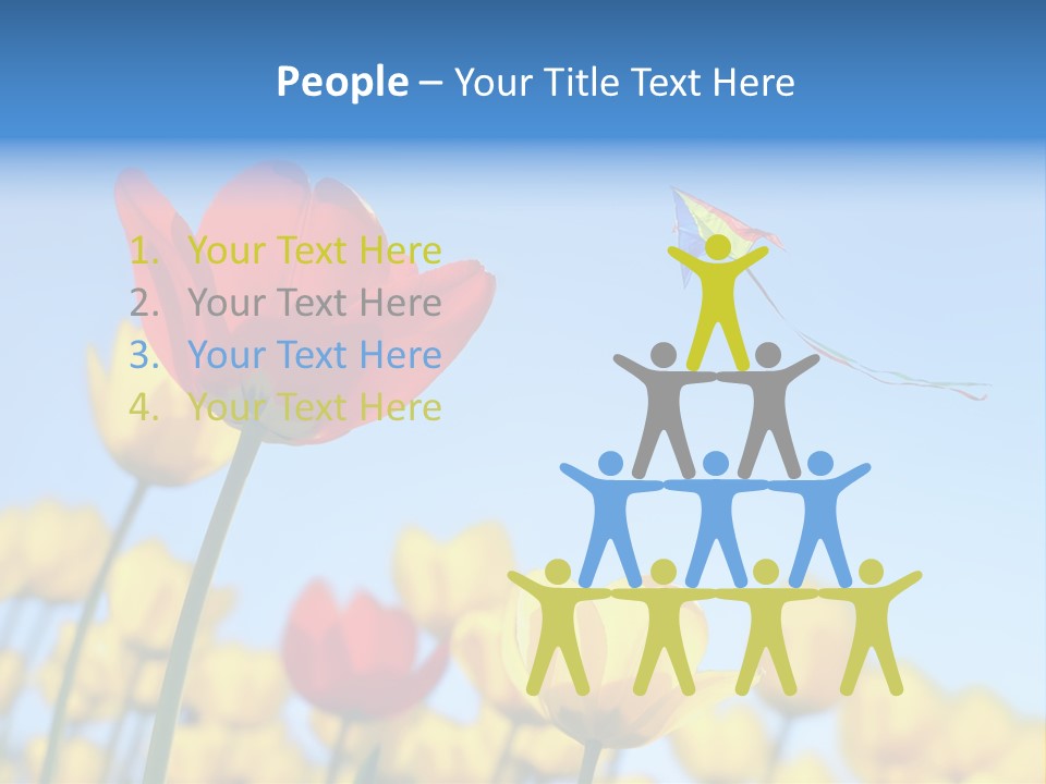 Freedom Gardening Flower PowerPoint Template