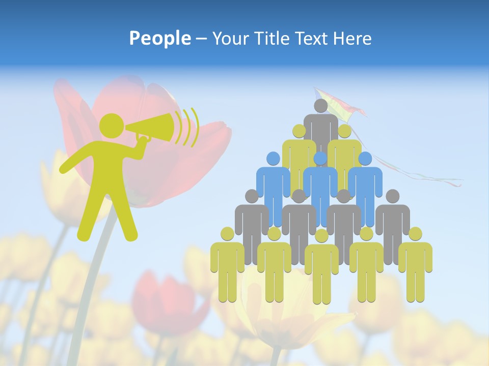 Freedom Gardening Flower PowerPoint Template