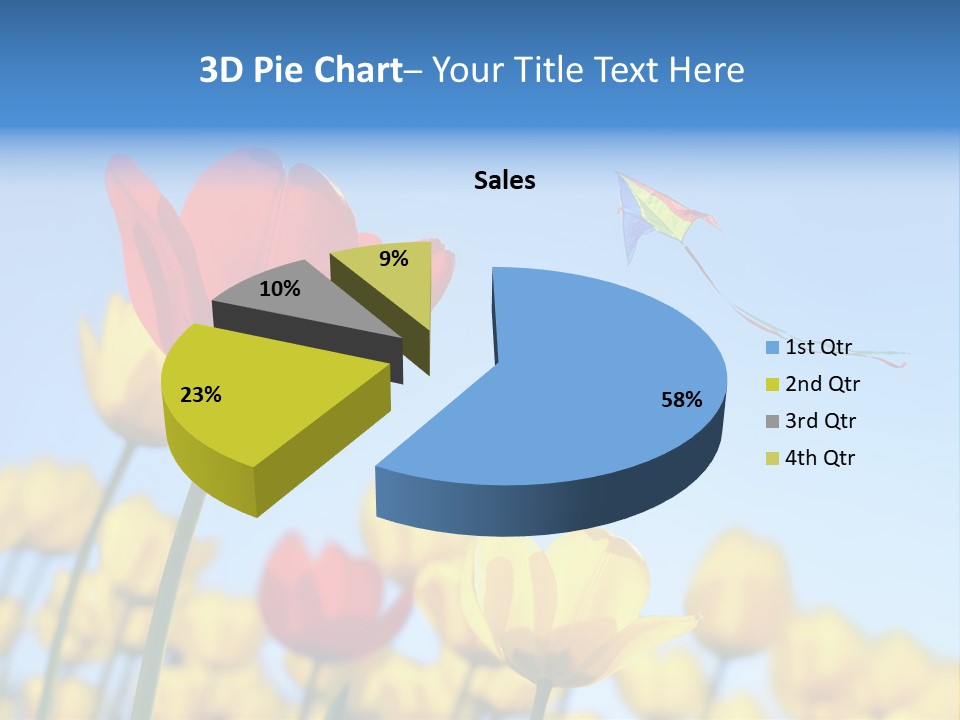 Freedom Gardening Flower PowerPoint Template