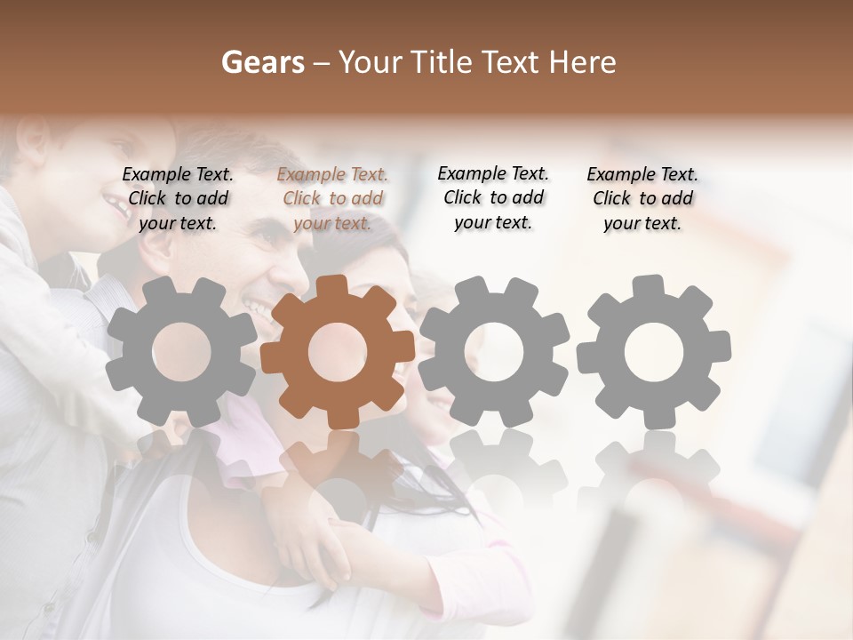 Family Beautiful Bonding PowerPoint Template