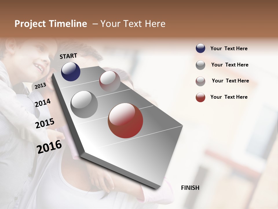 Family Beautiful Bonding PowerPoint Template