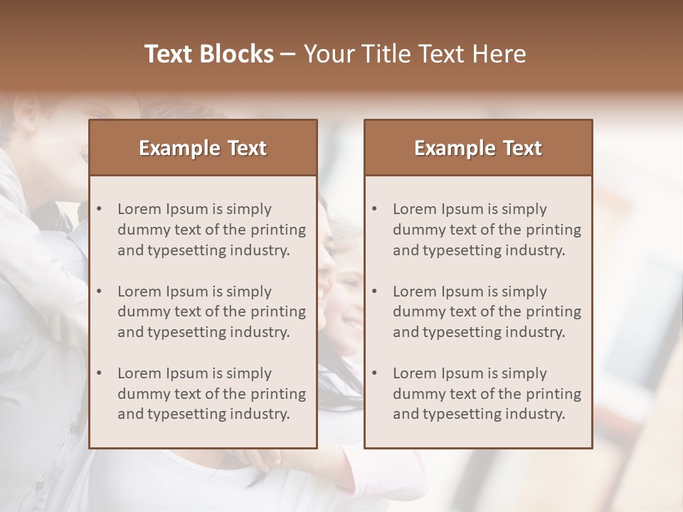 Family Beautiful Bonding PowerPoint Template