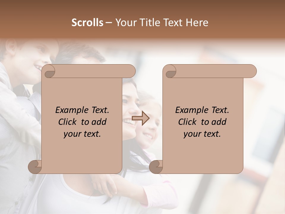 Family Beautiful Bonding PowerPoint Template