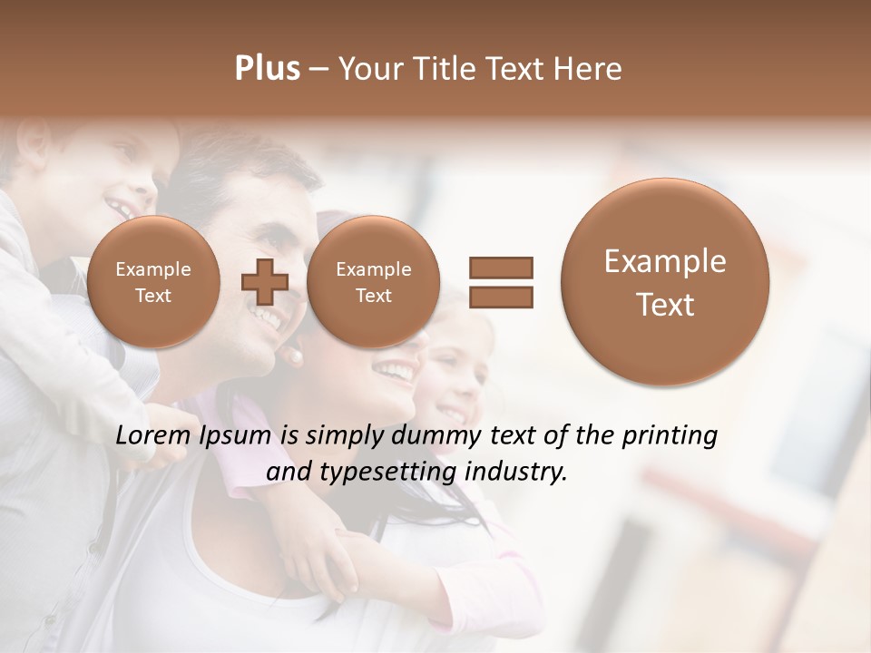Family Beautiful Bonding PowerPoint Template