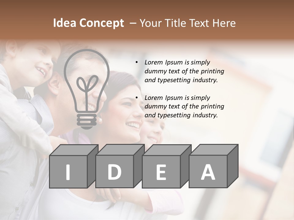 Family Beautiful Bonding PowerPoint Template