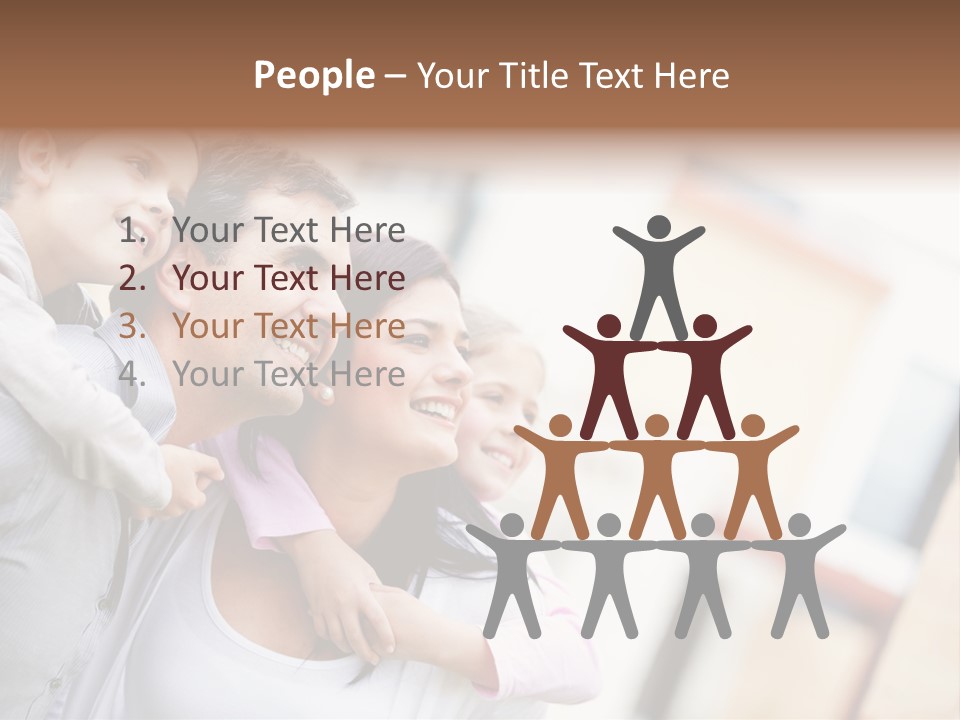 Family Beautiful Bonding PowerPoint Template