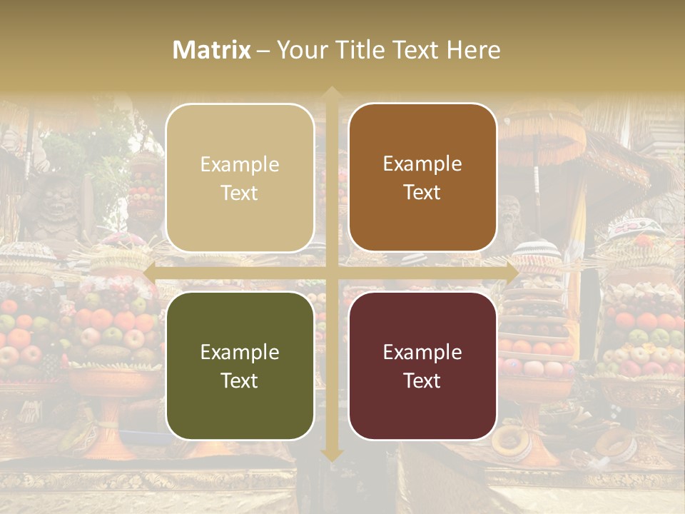 Fruits Ritual Costumes PowerPoint Template