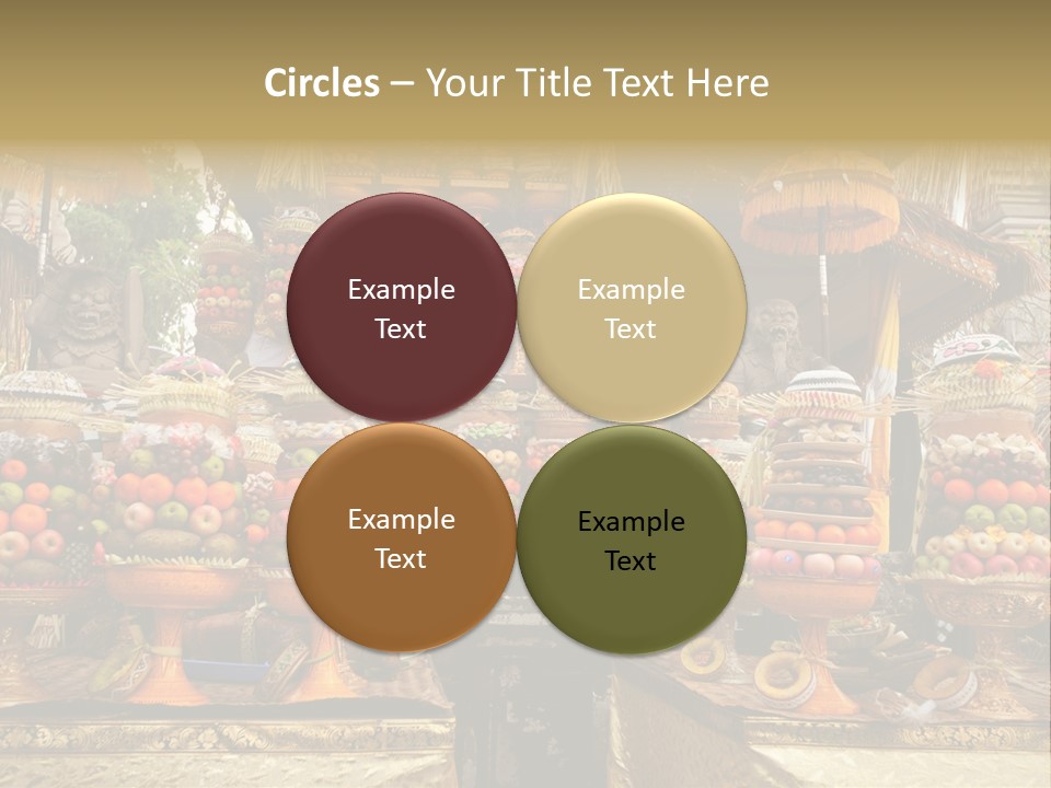 Fruits Ritual Costumes PowerPoint Template