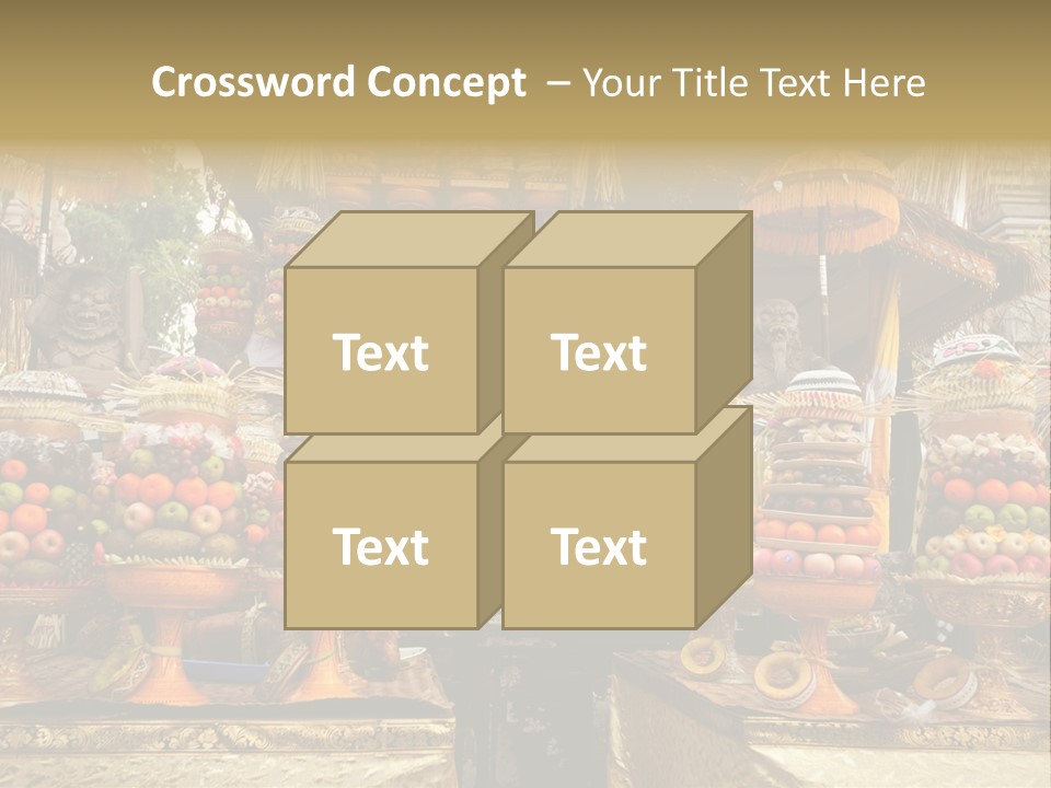 Fruits Ritual Costumes PowerPoint Template