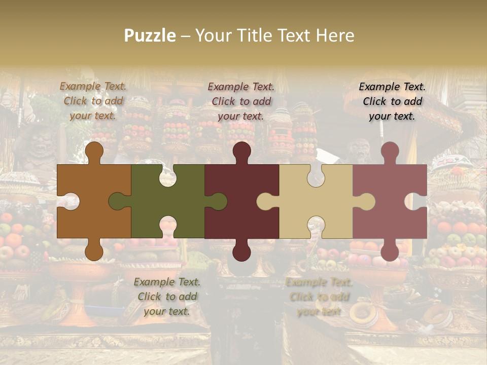 Fruits Ritual Costumes PowerPoint Template