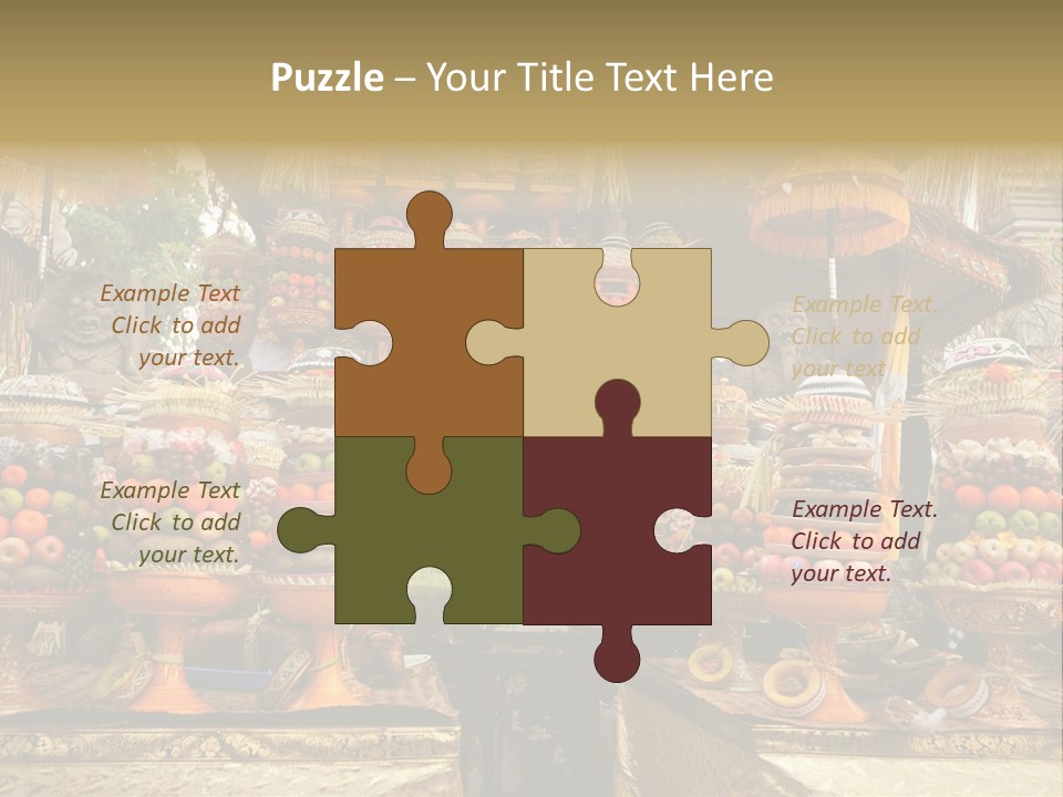 Fruits Ritual Costumes PowerPoint Template