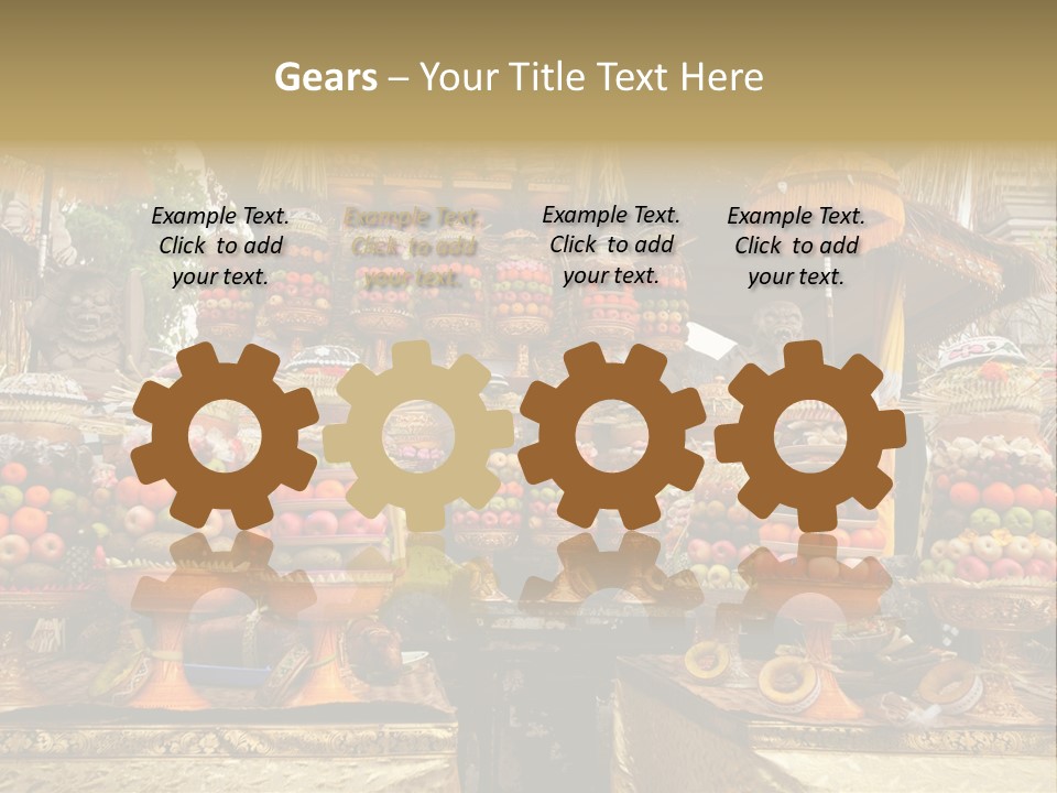 Fruits Ritual Costumes PowerPoint Template