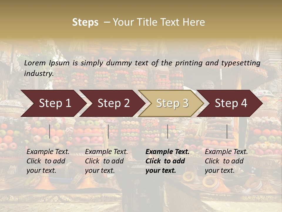 Fruits Ritual Costumes PowerPoint Template