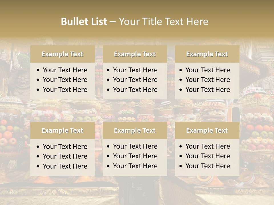 Fruits Ritual Costumes PowerPoint Template