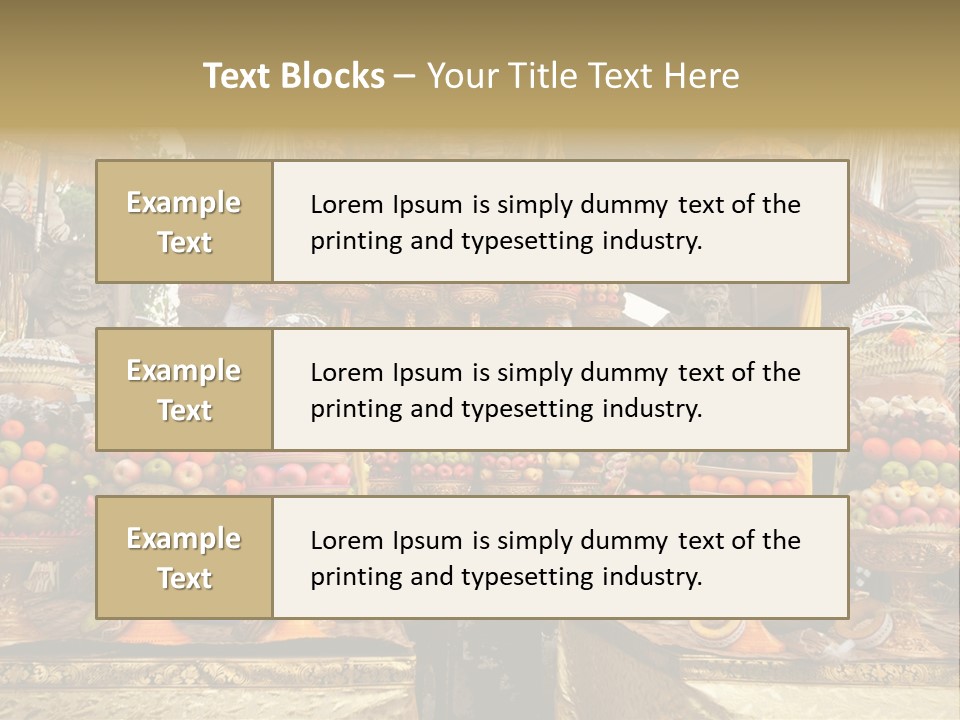 Fruits Ritual Costumes PowerPoint Template