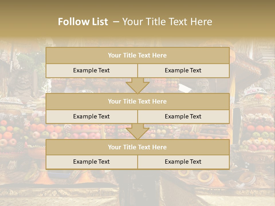 Fruits Ritual Costumes PowerPoint Template