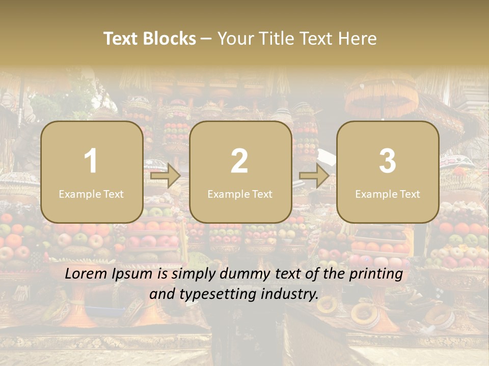 Fruits Ritual Costumes PowerPoint Template