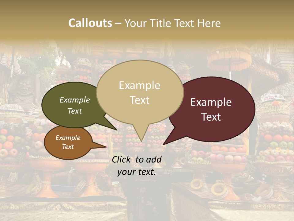 Fruits Ritual Costumes PowerPoint Template