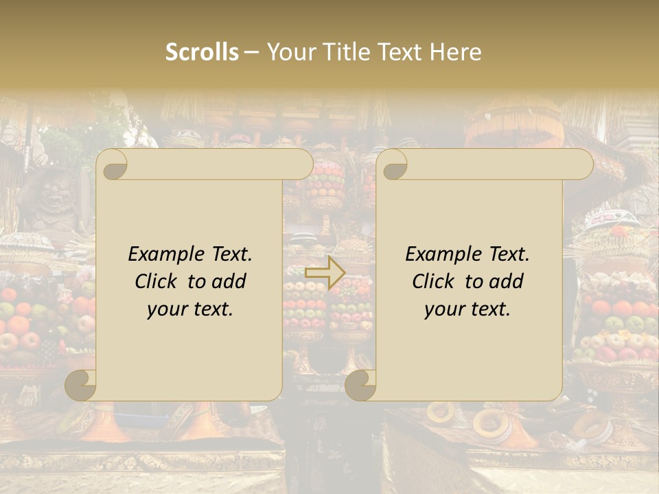 Fruits Ritual Costumes PowerPoint Template