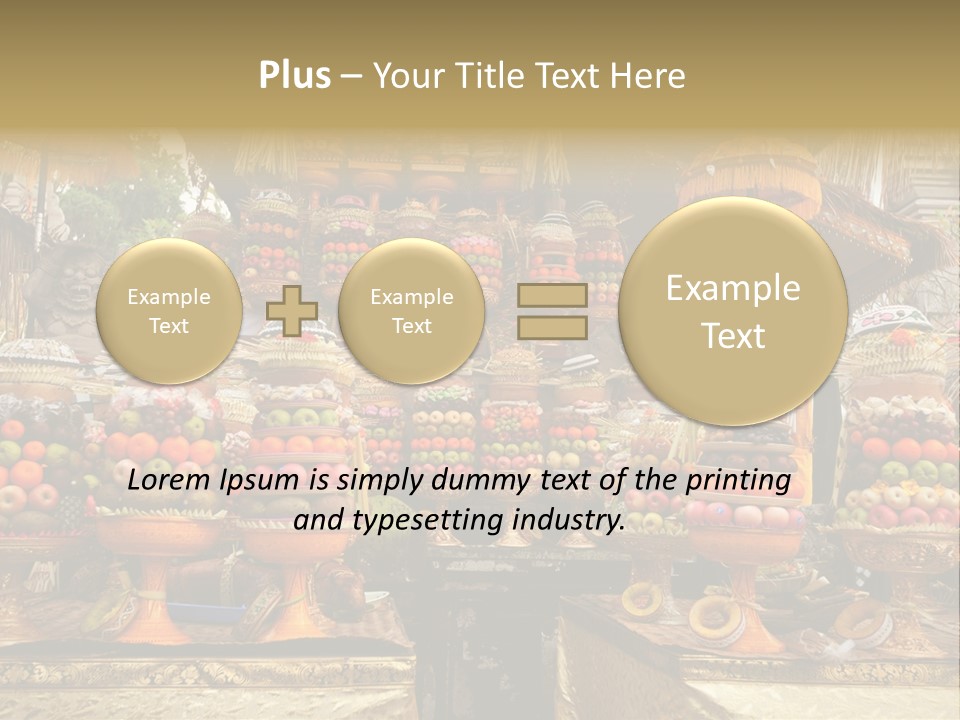 Fruits Ritual Costumes PowerPoint Template