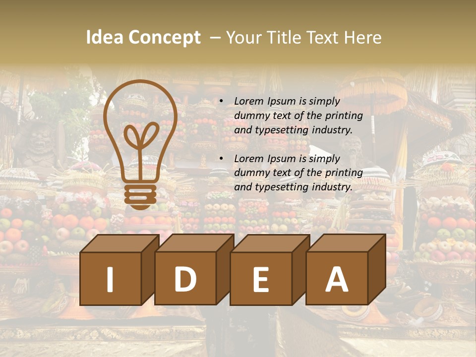 Fruits Ritual Costumes PowerPoint Template