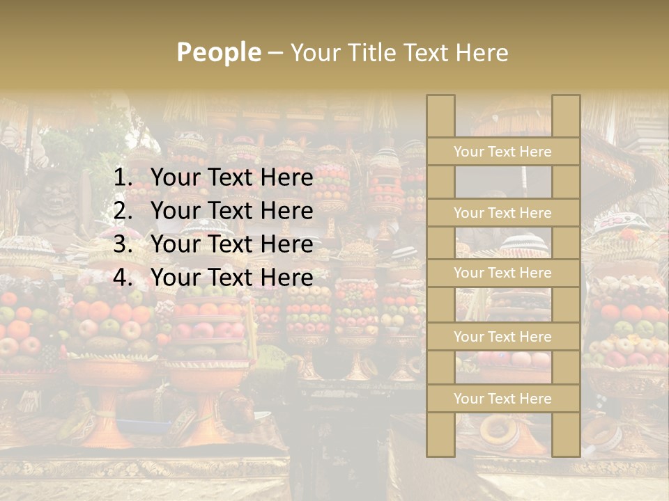 Fruits Ritual Costumes PowerPoint Template