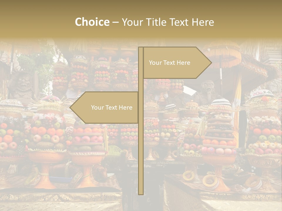 Fruits Ritual Costumes PowerPoint Template