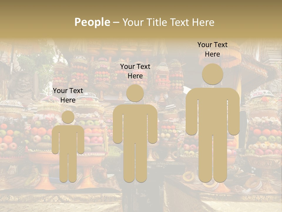 Fruits Ritual Costumes PowerPoint Template