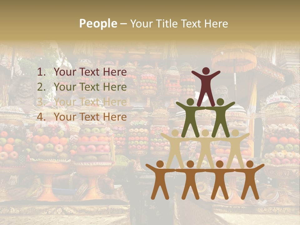 Fruits Ritual Costumes PowerPoint Template