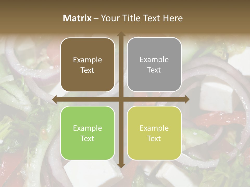 Vegetables Fork Food PowerPoint Template