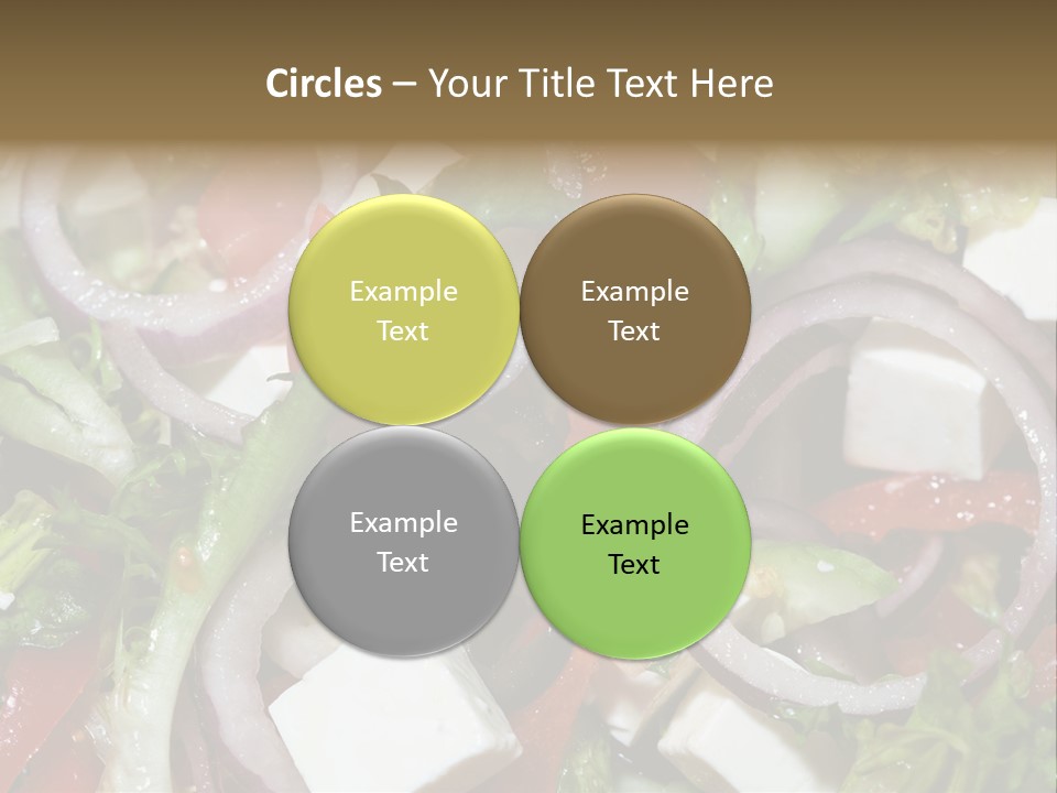 Vegetables Fork Food PowerPoint Template