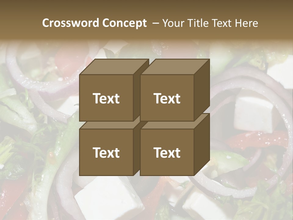 Vegetables Fork Food PowerPoint Template