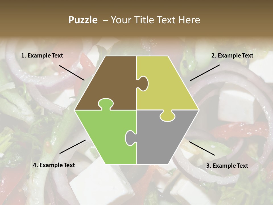 Vegetables Fork Food PowerPoint Template