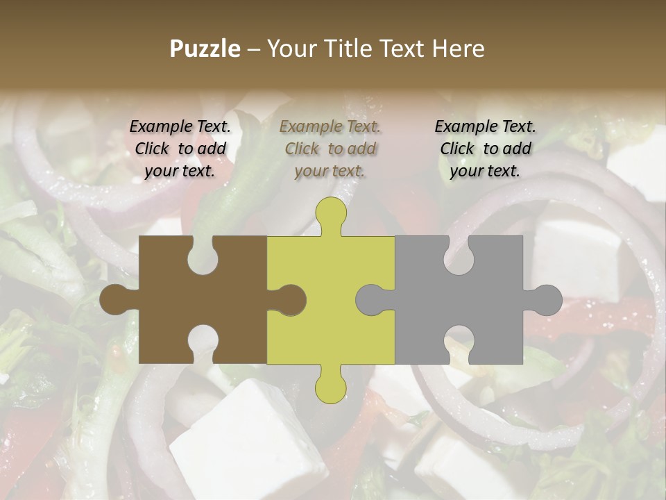 Vegetables Fork Food PowerPoint Template