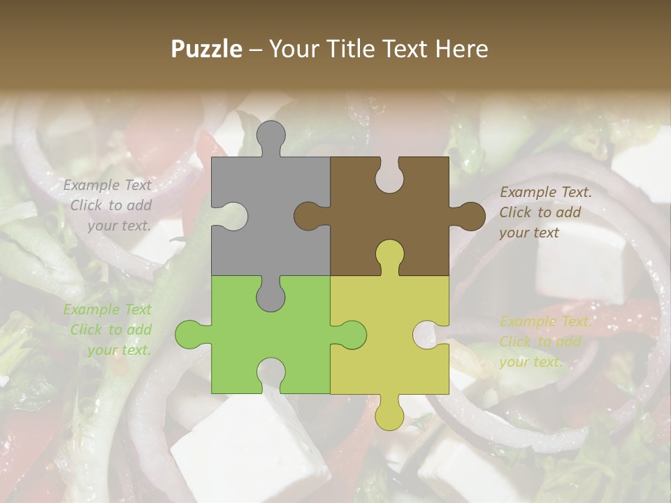 Vegetables Fork Food PowerPoint Template