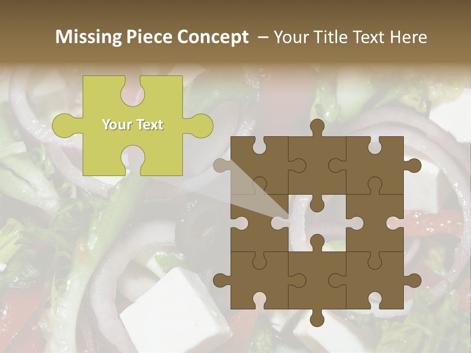 Vegetables Fork Food PowerPoint Template