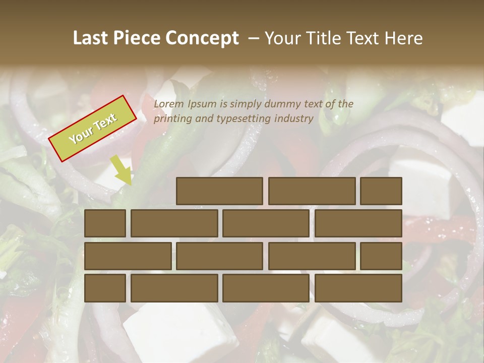 Vegetables Fork Food PowerPoint Template