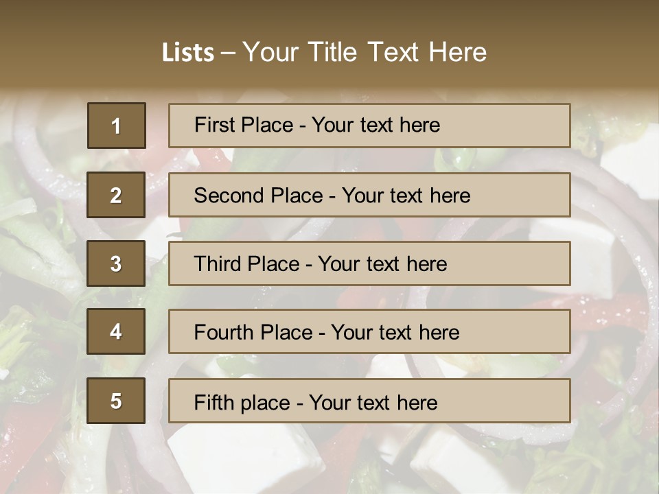 Vegetables Fork Food PowerPoint Template