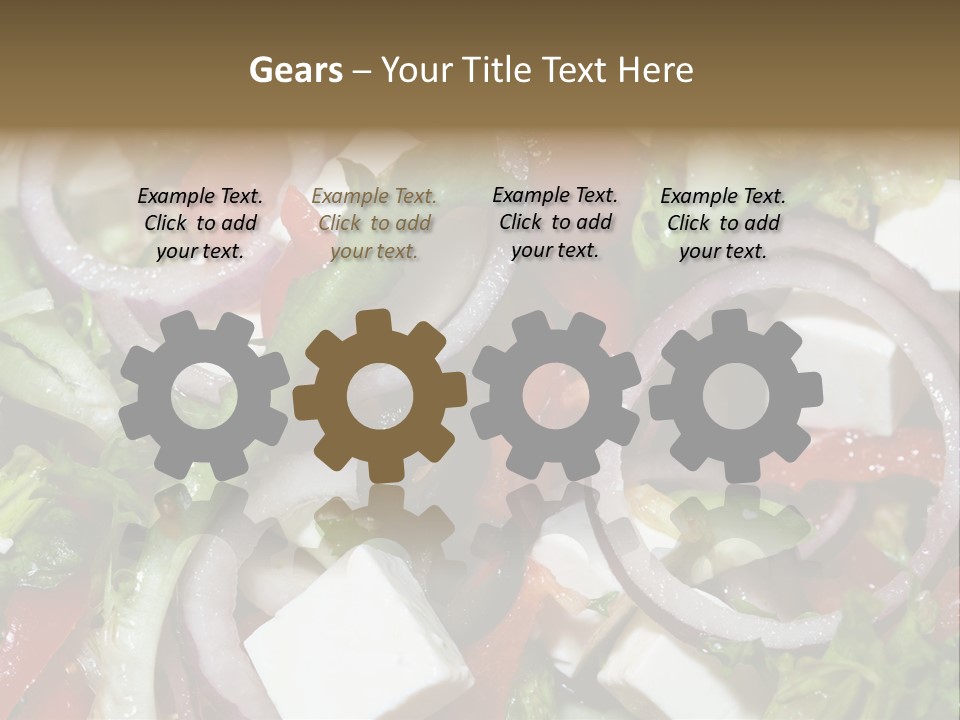 Vegetables Fork Food PowerPoint Template