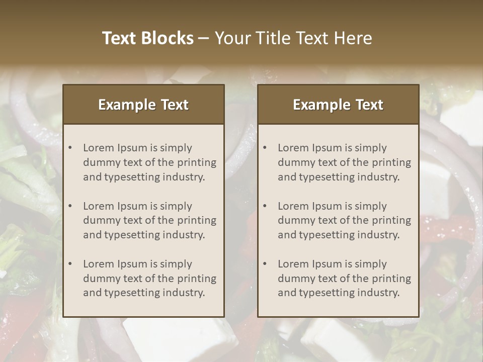Vegetables Fork Food PowerPoint Template