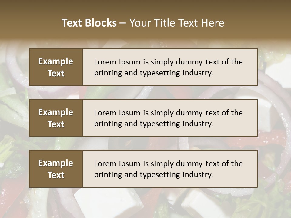 Vegetables Fork Food PowerPoint Template