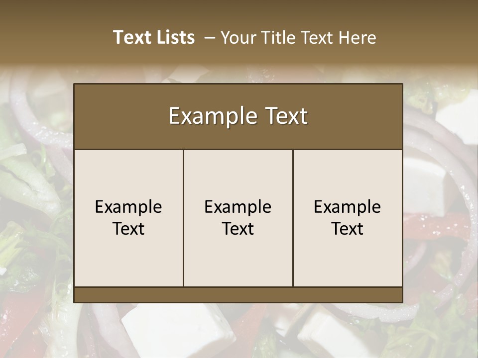 Vegetables Fork Food PowerPoint Template