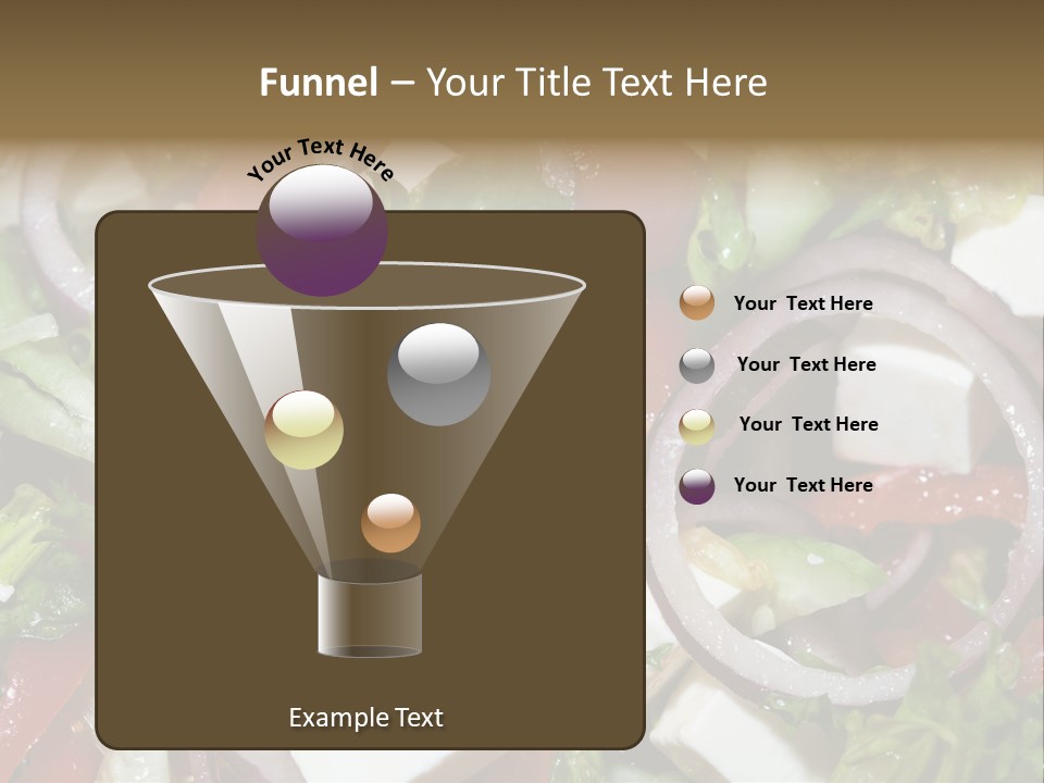 Vegetables Fork Food PowerPoint Template