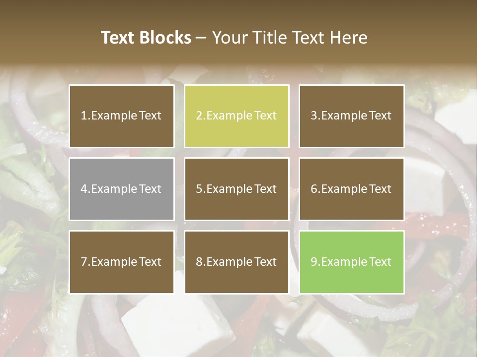 Vegetables Fork Food PowerPoint Template