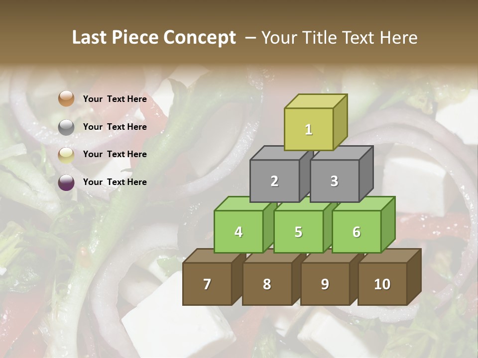 Vegetables Fork Food PowerPoint Template